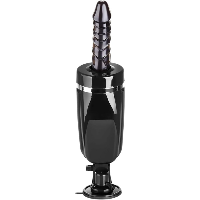 Вібратор EIS, масажер для тіла з функцією імпульсу, 40 см, перезаряджається, міцний присосок, 4 програми вібрації та 3 інтенсивності