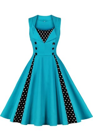 Сукня жіноча Axoe в стилі 50-х років з горошком, Rockabilly, турецький (XXL)