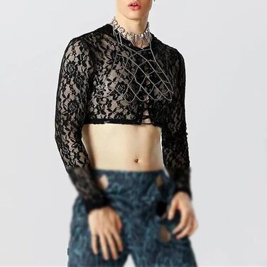 Чоловіча футболка American Sexy з принтом, сітчаста тканина, повсякденна модель, короткі рукави, XXL, чорний