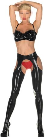 Латексний костюм Palace Civet з еластичними шортами та легінсами для чоловіків, 0,4 мм, середній розмір