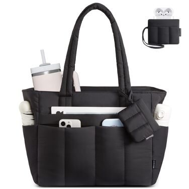 Жіноча сумка-шопер LOVEVOOK велика м'яка сумка Tote Bag для ноутбука 15.6