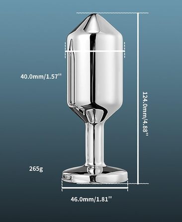 Анальний плагін Linman Metall Konischer для жінок. 3 розміри, діамантовий цоколь. Холодна та гаряча стимуляція. SM-іграшка. Анальні розширювачі. (Синій)