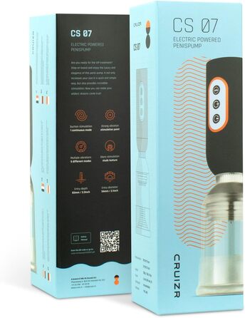 Насос для збільшення пеніса Cruizr CRZ007, чорний, універсальний розмір