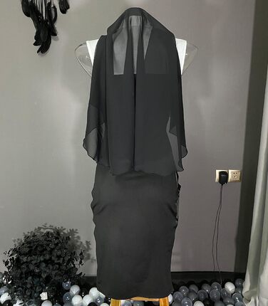 Костюм для косплею JasmyGirls: Костюм черниці, дівочий набір, чорне довге плаття з розрізом, для Хелловіну, ролеві ігри, розмір XS-M