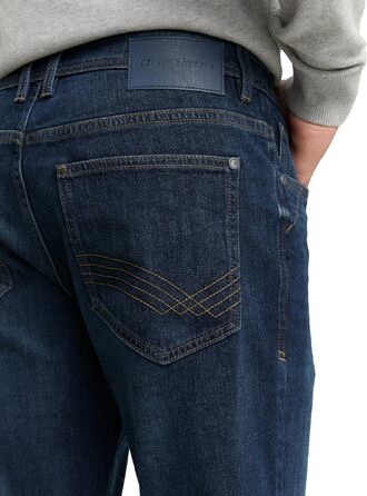 Чоловічі джинси Tom Tailor Josh Regular Slim Fit, темно-сині (Blue Denim Dark Wash), стрейч