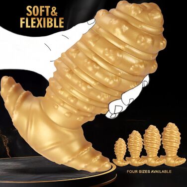 Анальний дildo Jomyu з силікону, великий розмір, конічна форма, T-подібна основа, для чоловіків та жінок