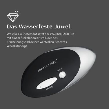 Womanizer PRO W500 - жіночий вібратор, стимулятор клітора, GOLD EDITION, чорний, хром
