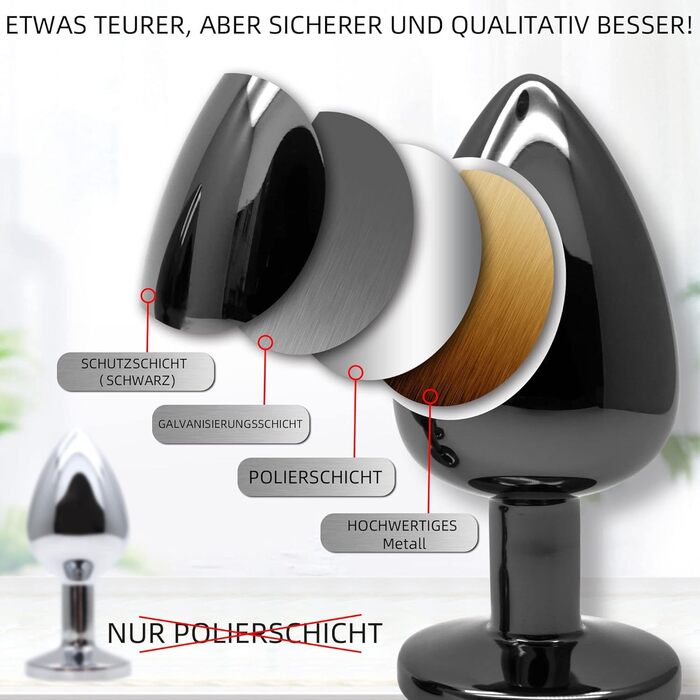 Набір анальних пробок 3 шт. з металу (Gunmetal) – велика, середня, мала. Підходить для початківців, жінок, чоловіків, пар. Кольори: синій, фіолетовий, рожевий. Іграшки для дорослих.