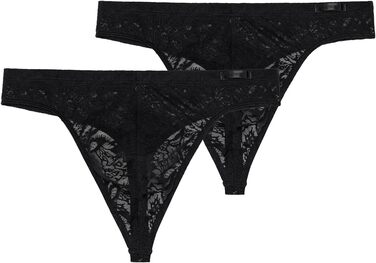 Чоловічі стринги HOM 2 шт. в упаковці, чорний колір, розмір XL