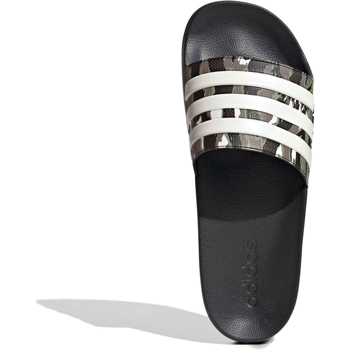 Чоловічі тапочки-шльопанці adidas Adilette Shower Velcro Core Black / Alumina Tent Green, розмір 38 EU