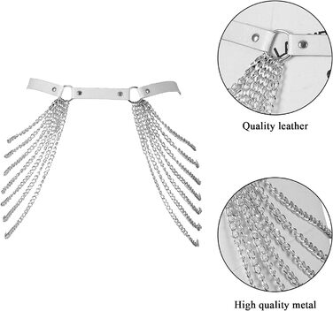 Жіночий корсет-нагрудник з шкіри BANSSGOTH, набір спідньої білизни, на талію, еластичний, для фестивалів, рейвів, великі розміри (32 великі розміри, білий)