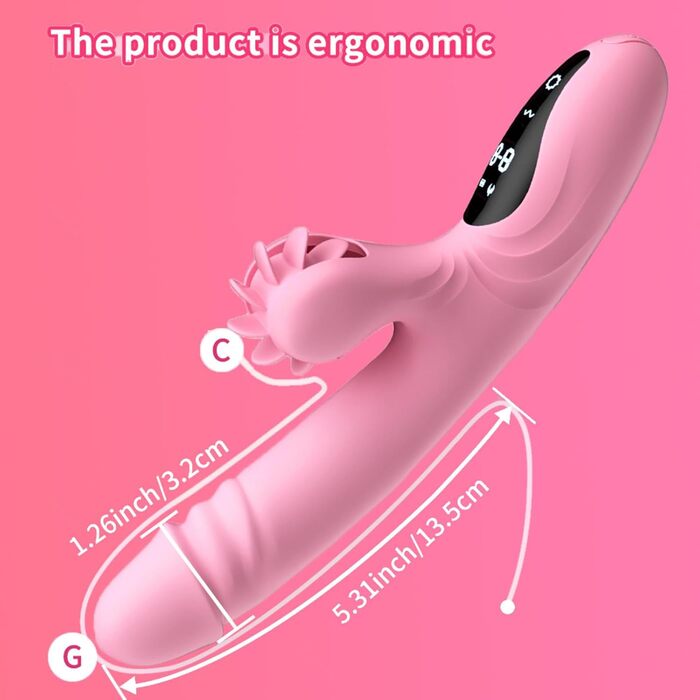 Вібратор для жінок з 9 функціями, нагрівання, силікон, дільдо, масажний стрижень. Для жінок та пар (фіолетовий)