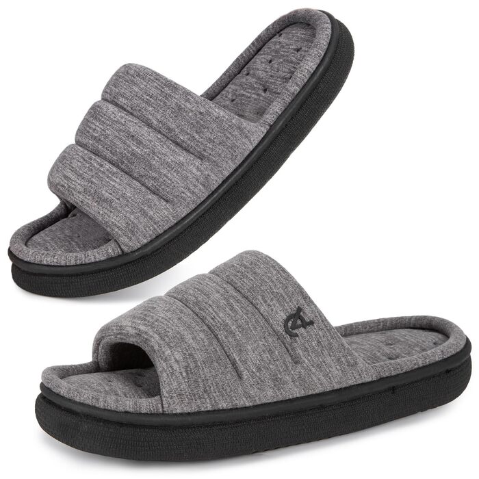 Чоловічі відкриті капці VeraCosy з ефектом пам'яті (Memory Foam), сірі, розмір 42/43 EU