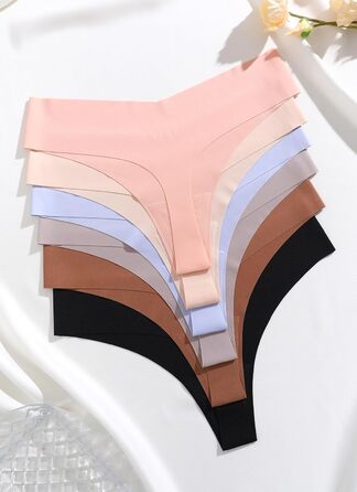 Сліпекс для жінок ALL OF SHE, 6 шт. XL, безшовні, сексуальні труси, танга, багато кольорів