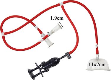 Вакуумний масажер для стимуляції грудей та клітора з помпою, для початківців та досвідчених користувачів