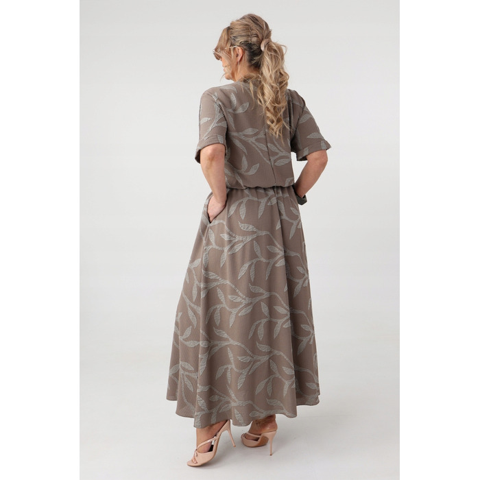 Трикотажна сукня максі для офісу FEMIMODA, розмір 42
