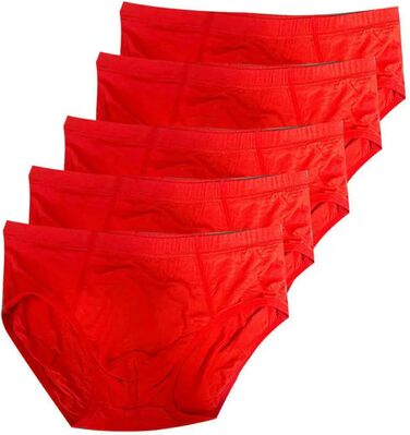 Шорти чоловічі JGDSDMJG: зручні, сексуальні сліпи, slim fit, для залу, великі розміри (5 шт. - чорний 2, синій 2, червоний 5, XXXL)