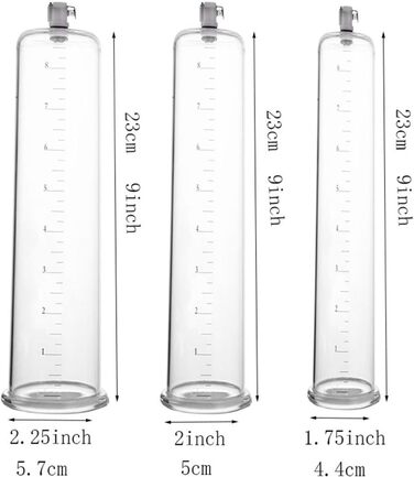 Вакуумна помпа для збільшення пеніса з силіконовим шлангом для чоловіків. Допомагає при еректильній дисфункції. Іграшка для дорослих для соло та парних ігор (23x5.7 см)