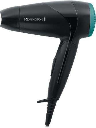 Дорожній фен Remington On The Go D1500 білий: складаний, 2000 Вт, з дифузором та вузьким соплом, двовольтажний (120/240V)
