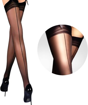 Чорні мереживні панчохи Mila Marutti для гетрів, жіночі