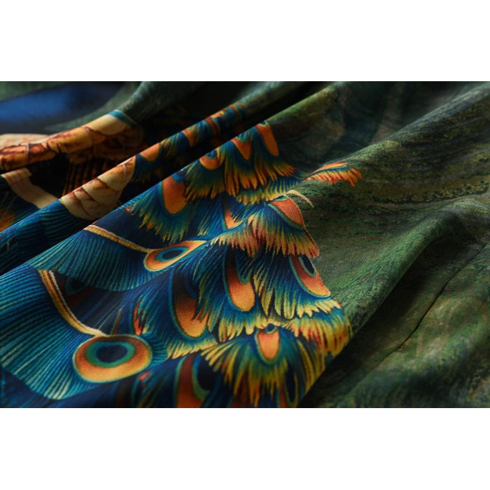 Халат жіночий Ledamon, довгий, квітковий, халат для ванної, нічна сорочка, універсальний розмір, трав'яний зелений