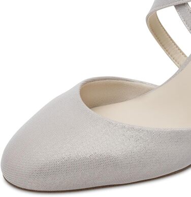 Жіночі туфлі-човники Tamaris Platinum Glam, текстильні, колір платиновий, розмір 39 EU