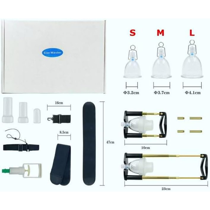 Набір для чоловіків Guspiun: вакуумна помпа для збільшення пеніса та покращення ерекції. Інтимні іграшки для дорослих. SM