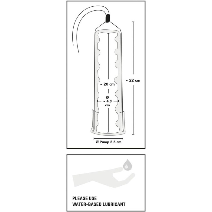 Насос для ерекції Orion - інтенсивний вакуумний насос для чоловіків, для тренування потенції, імітація орального сексу, перезаряджається, прозорий/чорний (6-piece set)