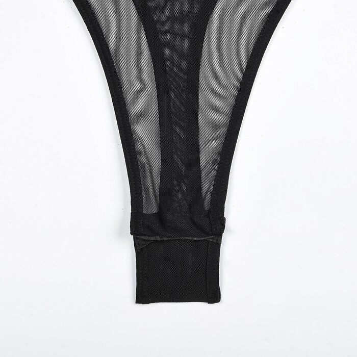 Жіноча спідня білизна Dessous Daen: мереживний боді, корсет, піжама, нічна сорочка. Ідеально для свята! (Чорний, M)