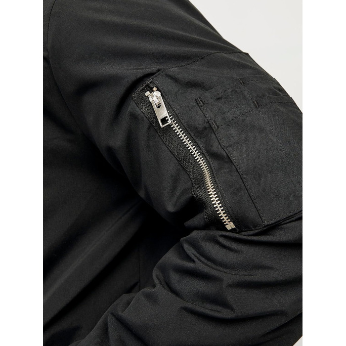 Чоловіча куртка-бомбер JACK & JONES Blousonjacke, чорна, розмір 5XL