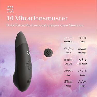 Womanizer Enhance 2 в 1: вібратор клітора та соска для жінок | Стимулятор з функцією всмоктування | Іграшка для дорослих, водонепроникна, акумуляторна | Чорний