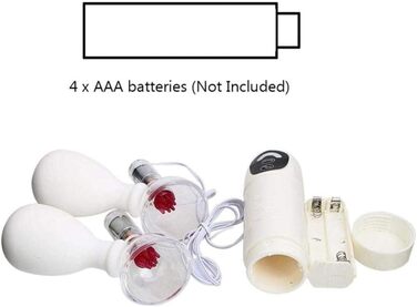 Вібратор сосків з вакуумною помпою, 7 режимів, ротаційна масажна щітка для жінок, пульту дистанційного керування, для пар, масаж клітора