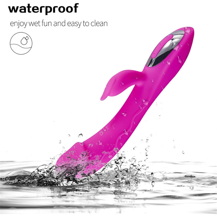 Вібратор G-Spot з силікону для жінок, 7 режимів, фіолетовий