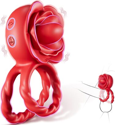 Кільце для пеніса з вібрацією для пар - сексуальні іграшки для дорослих, стимулятор G-точки, 10 режимів вібрації