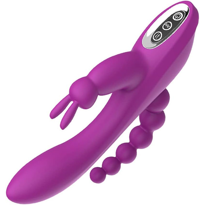 Вібратор для жінок та пар Sxovo 3 в 1: G-точка, клітора та анус. 7 режимів, силікон, водонепроникний