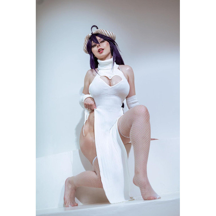 Костюм Чонгсам KORURACLUB Love: Преміум якість, білий/чорний, Cosplay, нижня білизна, S-M