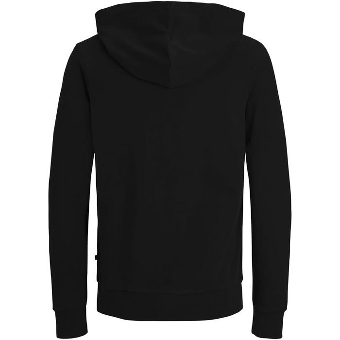 Чоловіча толстовка-худі на блискавці Jack & Jones Jjeholmen Noos, чорна (Reg Fit, XXL)