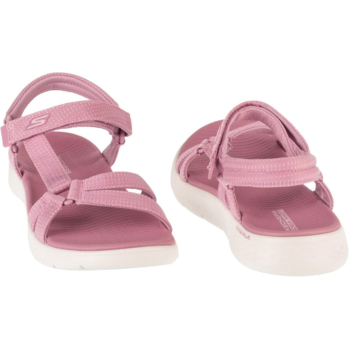 Жіночі сандалі Skechers Go Walk Flex, текстильні, колір mauve (бузковий), розмір 37 EU