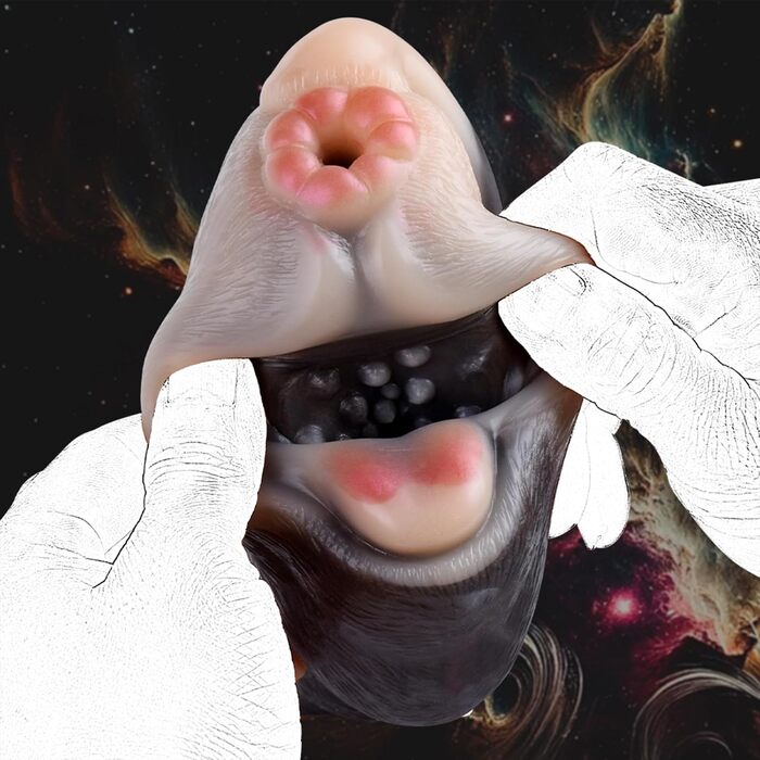 Реалістичний мастурбатор Seckoe Tier Taschenmuschi для чоловіків, з анімальною вагіною та анальним тунелем