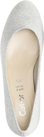 Жіночі туфлі-човники Gabor Fashion-41.400, сріблясті, розмір 39 EU