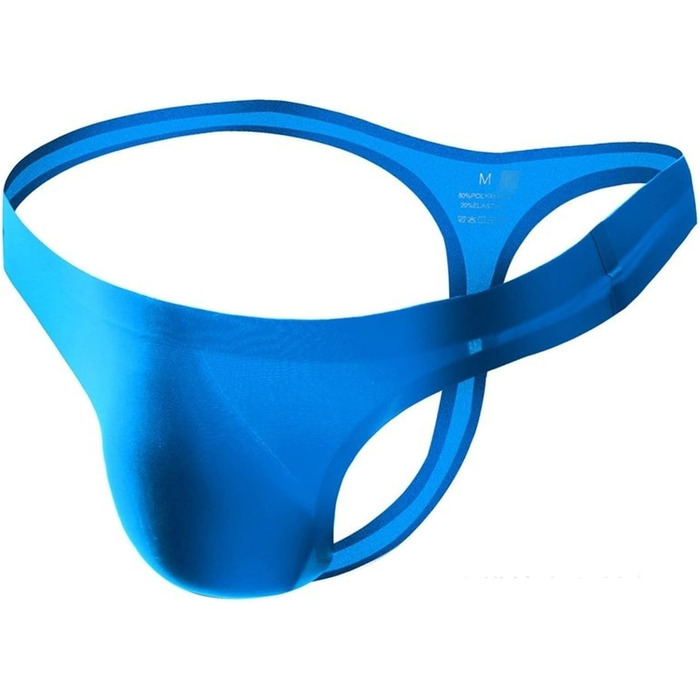 Танга чоловічі Faringoto Ultradünne – ультратонкі, безшовні, дихаючі, низька посадка, S-XXL (XL, синій)