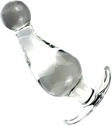 Скляний анальний плаг ScreaAss з 6 розмірами (35/40/45/50/55/60 мм) - гладкий кристалічний плаг, куля, дildo, для жінок та чоловіків