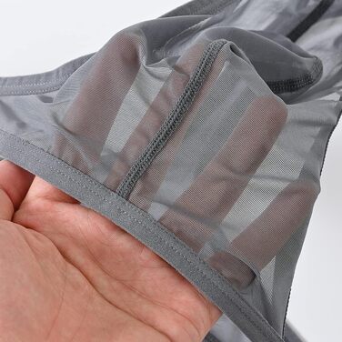 Танга чоловіча BIATWOWR, сірий, XXL, прозора білизна