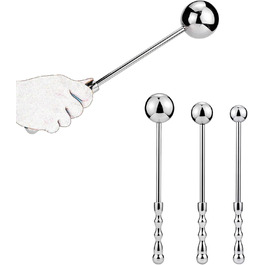 Анальні кульки LOXICAI з нержавіючої сталі: набір S/M/L, анальний плагін з ручкою, дилататор анусу, стимулятор G-точки, для чоловіків та жінок