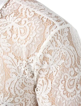 Чоловіча сорочка сітка Bollrllr, прозора, мереживна, для вечірок та клубів