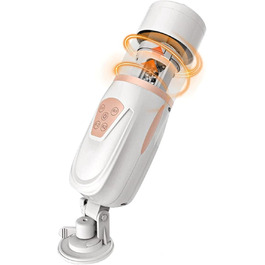 Мастурбатор з телескопічною функцією, 10 швидкостей, 3D силікон - сексуальна іграшка для дорослих