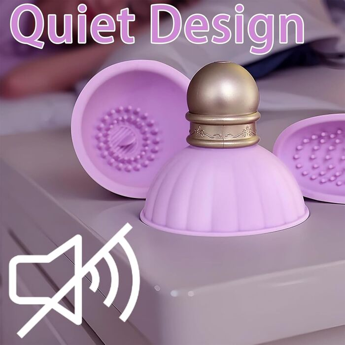 Вібратор для сосків PQKuss з силікону, масажер для клітора, 9 режимів вібрації, електричний, для жінок