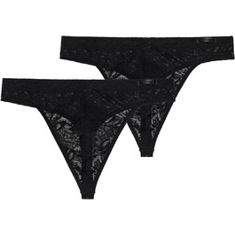 Чоловічі стринги HOM 2 шт. в упаковці, чорний колір, розмір XL