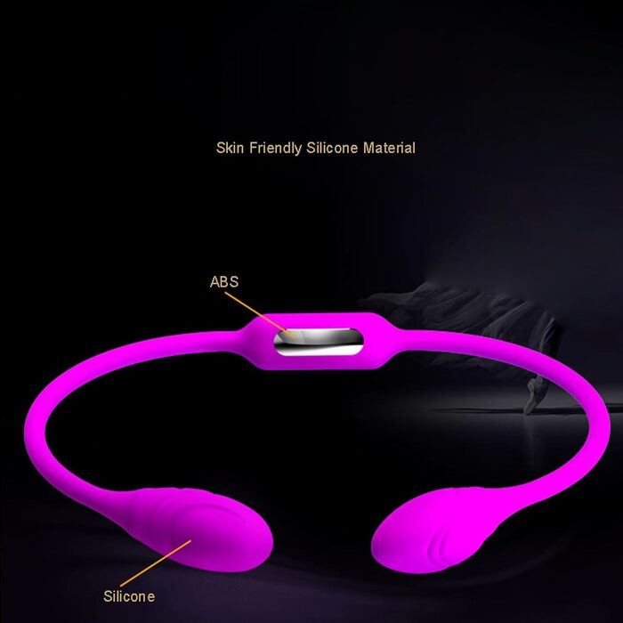 Вібраційний яйцеподібний масажер для жінок з 12 режимами вібрації - двійний мотор, стимулятор клітора, тихий та потужний