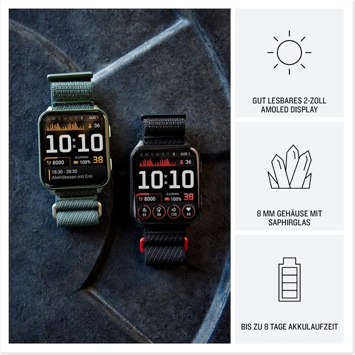 Смарт-годинник Garmin Venu X1 51мм Moosgrün: AMOLED-дисплей 2